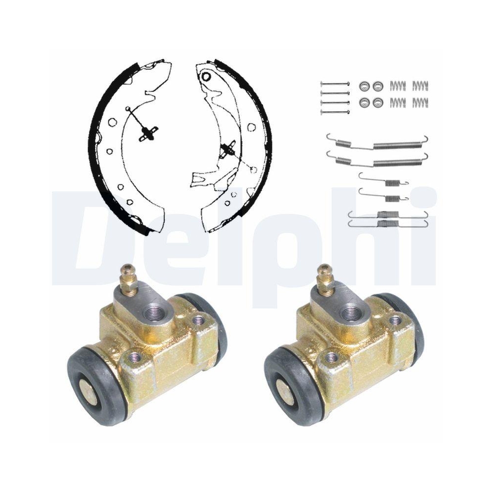 DELPHI KP902 Bremsbackensatz f&uuml;r CITRO&Euml;N PEUGEOT, Hinterachse
