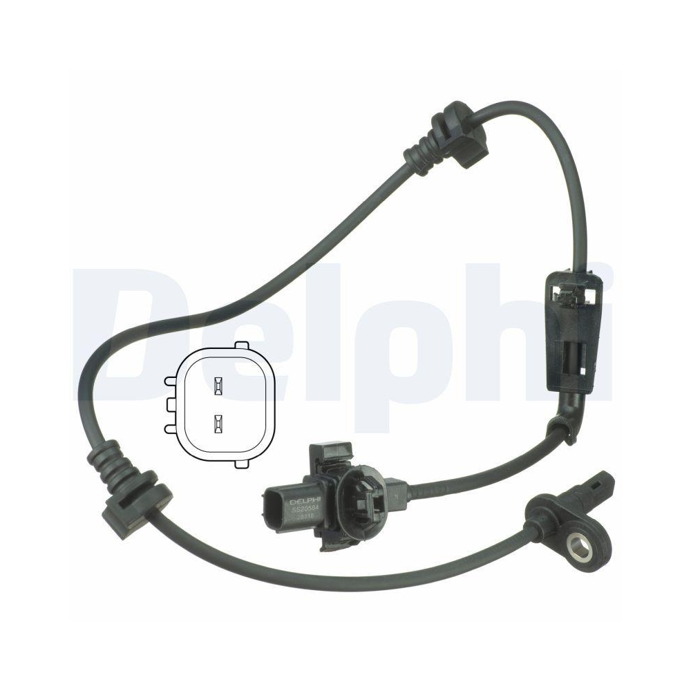 DELPHI SS20584 Sensor, Raddrehzahl f&uuml;r HONDA, Vorderachse rechts