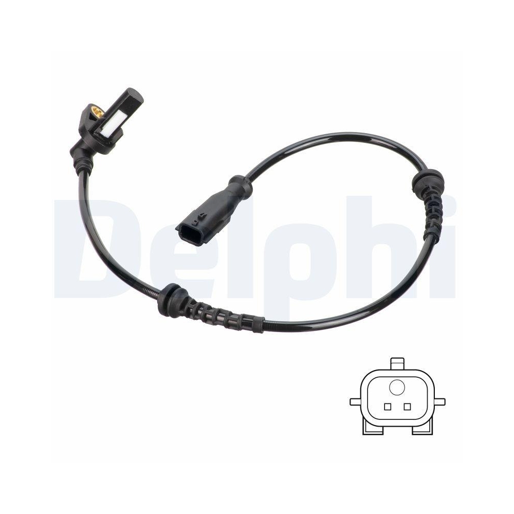 DELPHI SS20765 Sensor, Raddrehzahl f&uuml;r RENAULT, Vorderachse