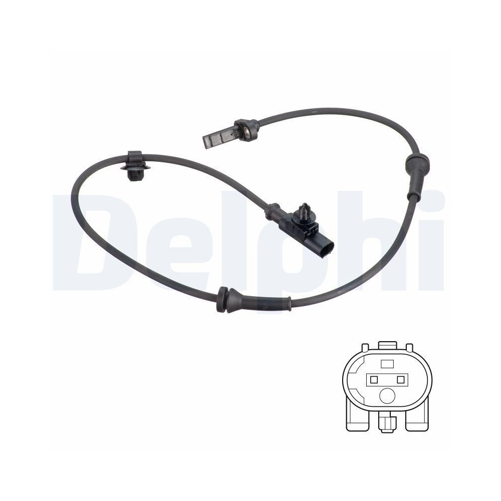 DELPHI SS20786 Sensor, Raddrehzahl f&uuml;r CITRO&Euml;N PEUGEOT TOYOTA, Vorderachse