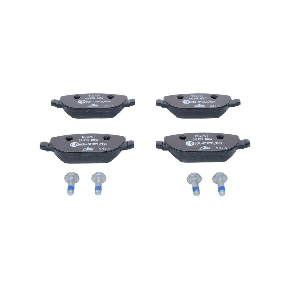 Bremsbelagsatz, Scheibenbremse ATE 13.0460-2707.2 für FIAT, Hinterachse