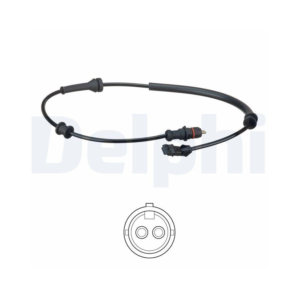 DELPHI SS20588 Sensor, Raddrehzahl f&uuml;r RENAULT, Hinterachse