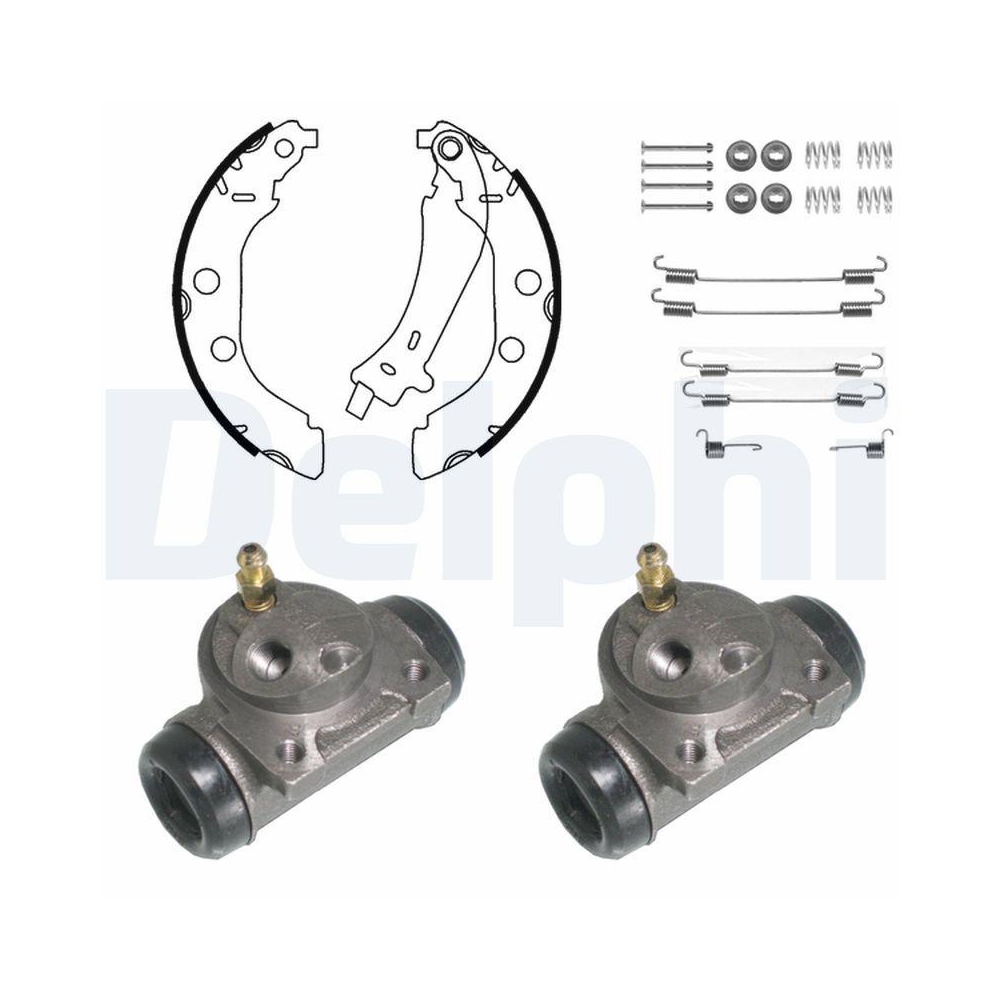 DELPHI KP905 Bremsbackensatz f&uuml;r PEUGEOT, Hinterachse