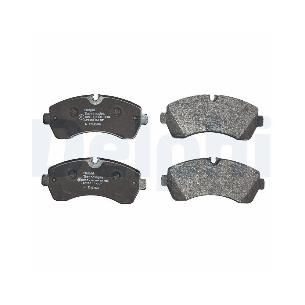 DELPHI LP1981 Bremsbelagsatz, Scheibenbremse f&uuml;r MERCEDES-BENZ VW, Vorderachse