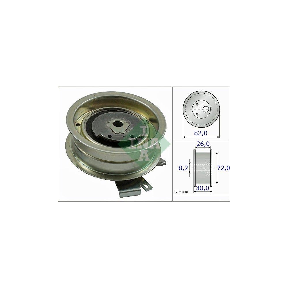 Spannrolle, Zahnriemen INA 531 0203 20 f&uuml;r AUDI SEAT SKODA VW