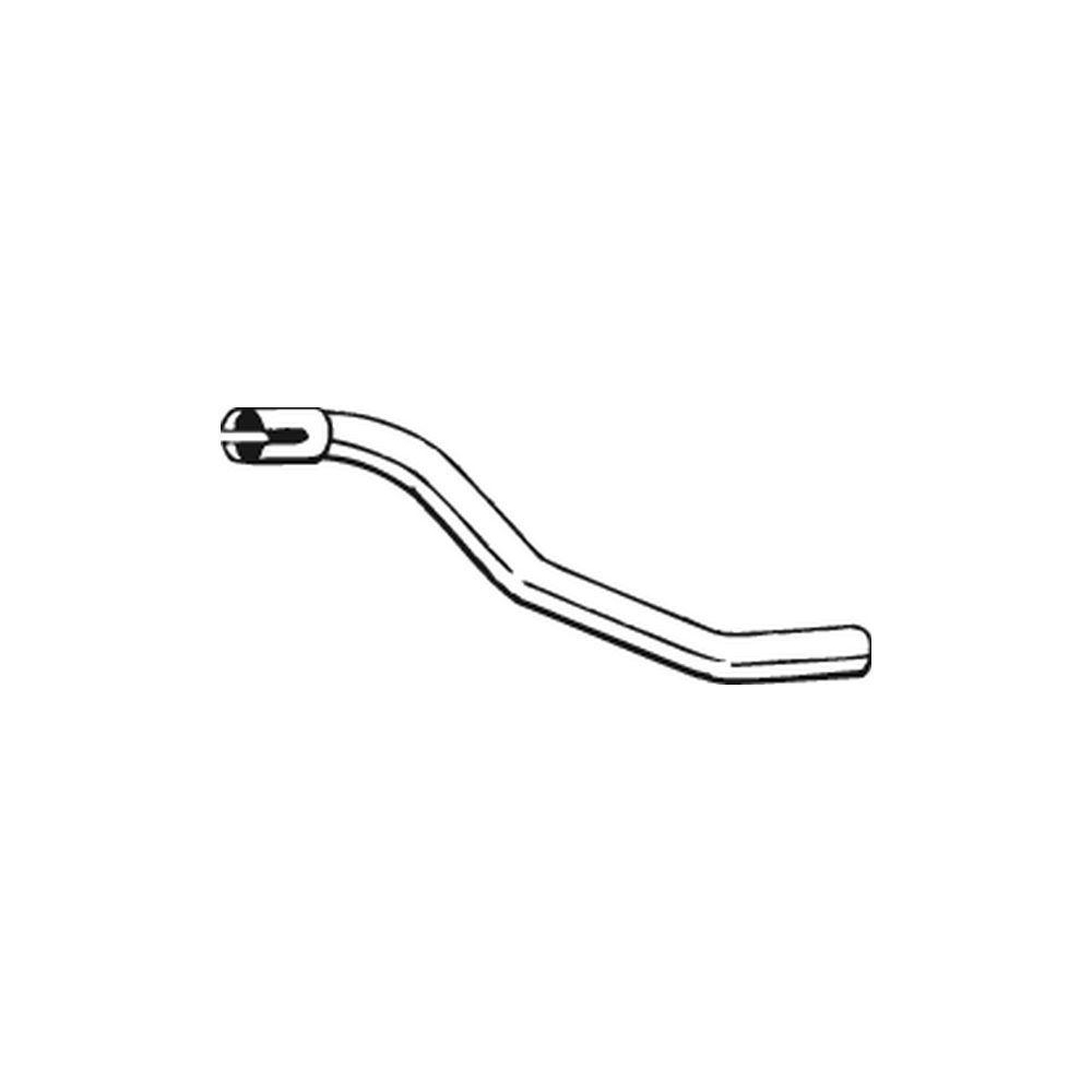 Abgasrohr BOSAL 768-391 für MERCEDES-BENZ, mitte