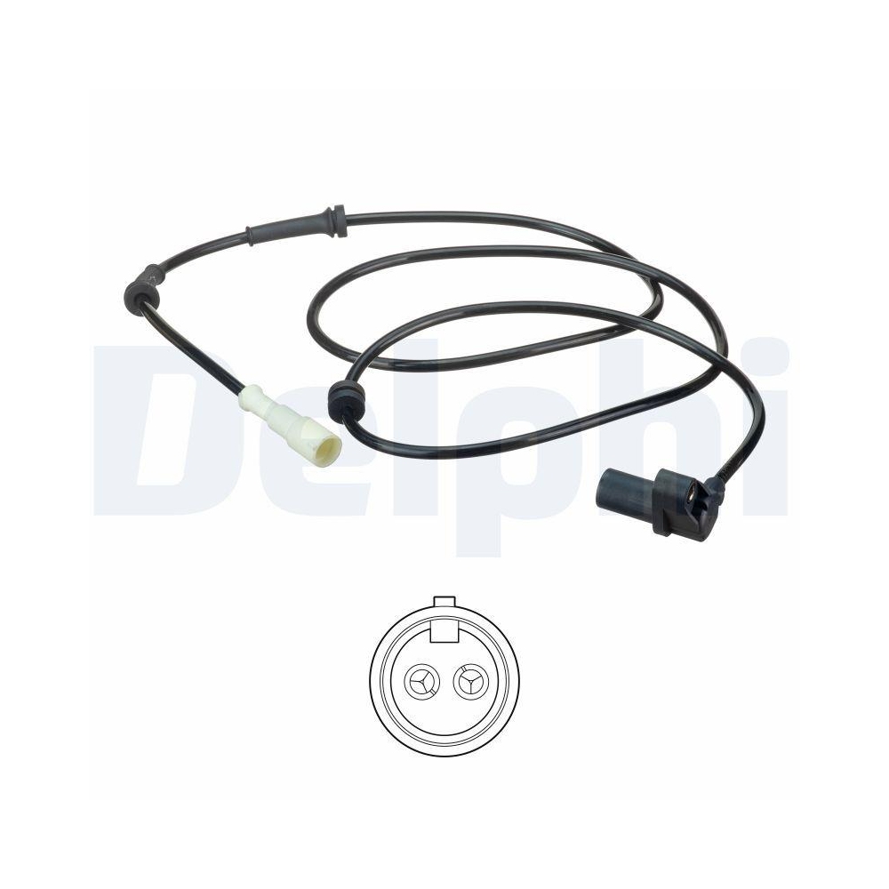 DELPHI SS20589 Sensor, Raddrehzahl f&uuml;r RENAULT, Hinterachse rechts