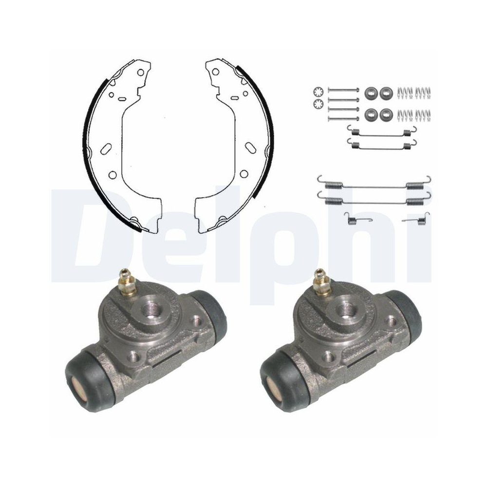 DELPHI KP906 Bremsbackensatz f&uuml;r CITRO&Euml;N PEUGEOT, Hinterachse