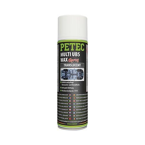PETEC 2x 73450 Multi UBS Wax Translucent 500 ml Unterbodenschutz Wachs
