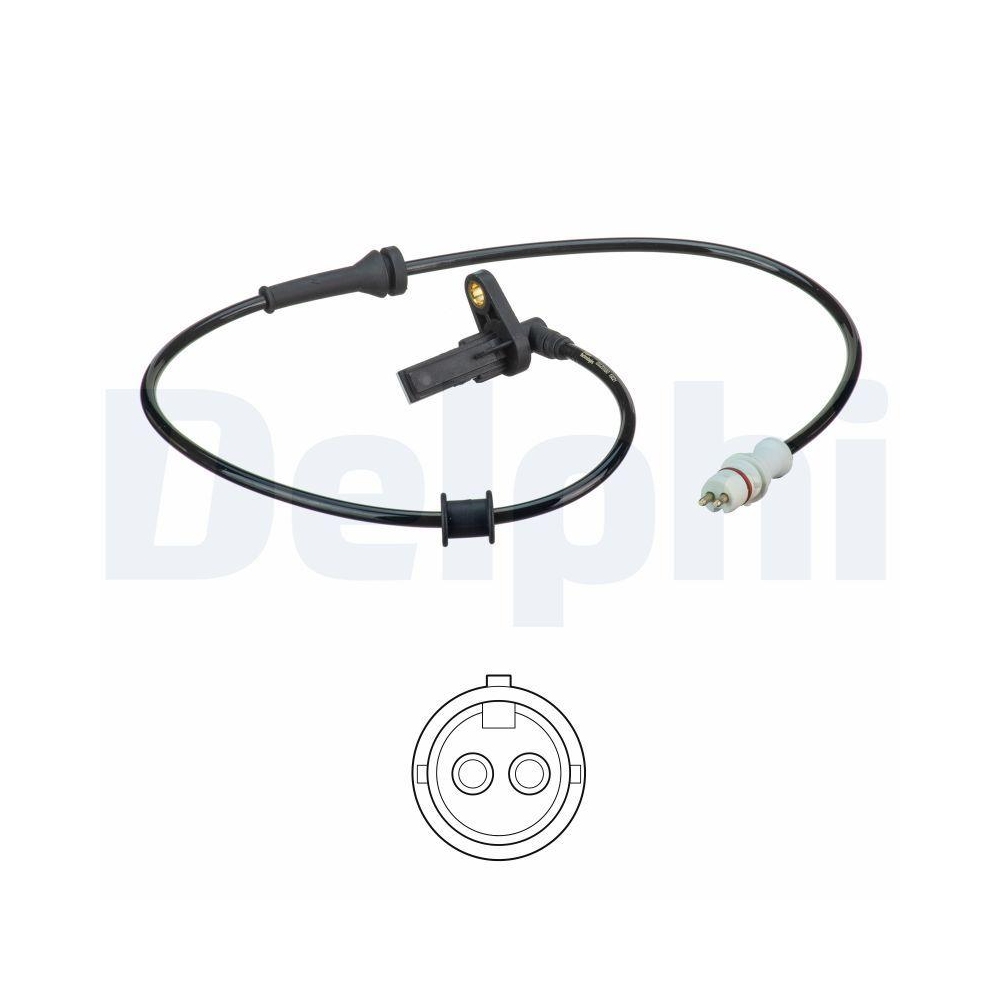 DELPHI SS20590 Sensor, Raddrehzahl für RENAULT, Hinterachse rechts