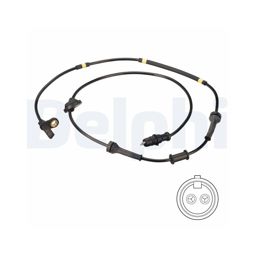 DELPHI SS20481 Sensor, Raddrehzahl f&uuml;r FIAT, Hinterachse rechts