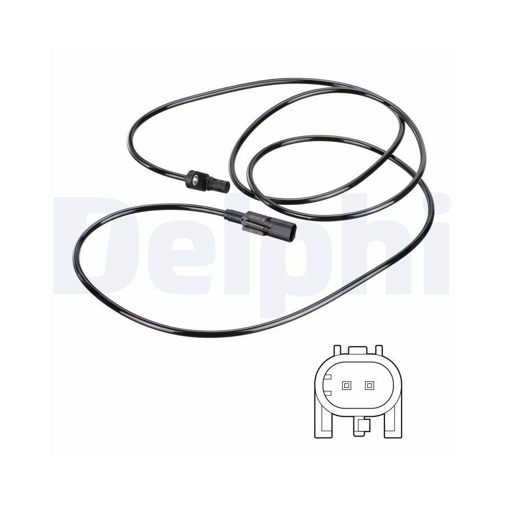 DELPHI SS20795 Sensor, Raddrehzahl f&uuml;r MERCEDES-BENZ, Hinterachse links