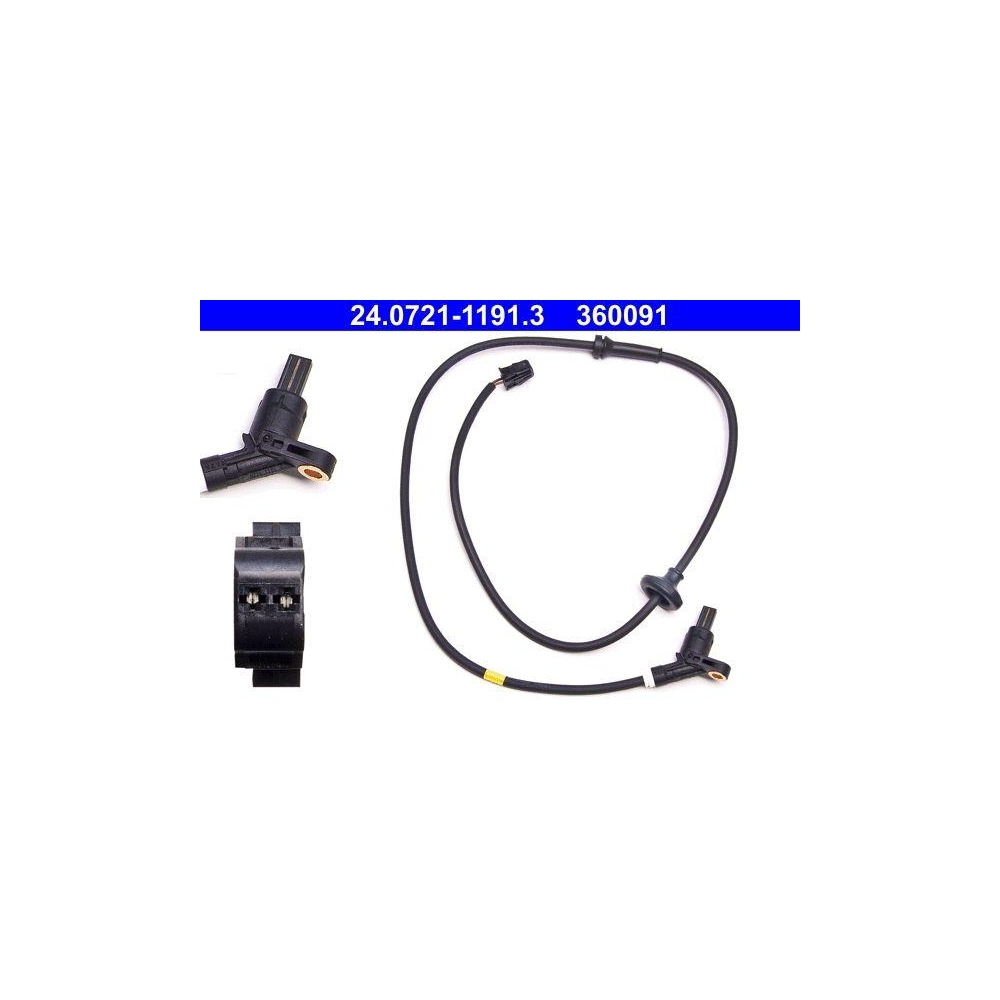 Sensor, Raddrehzahl ATE 24.0721-1191.3 f&uuml;r VAG, Hinterachse