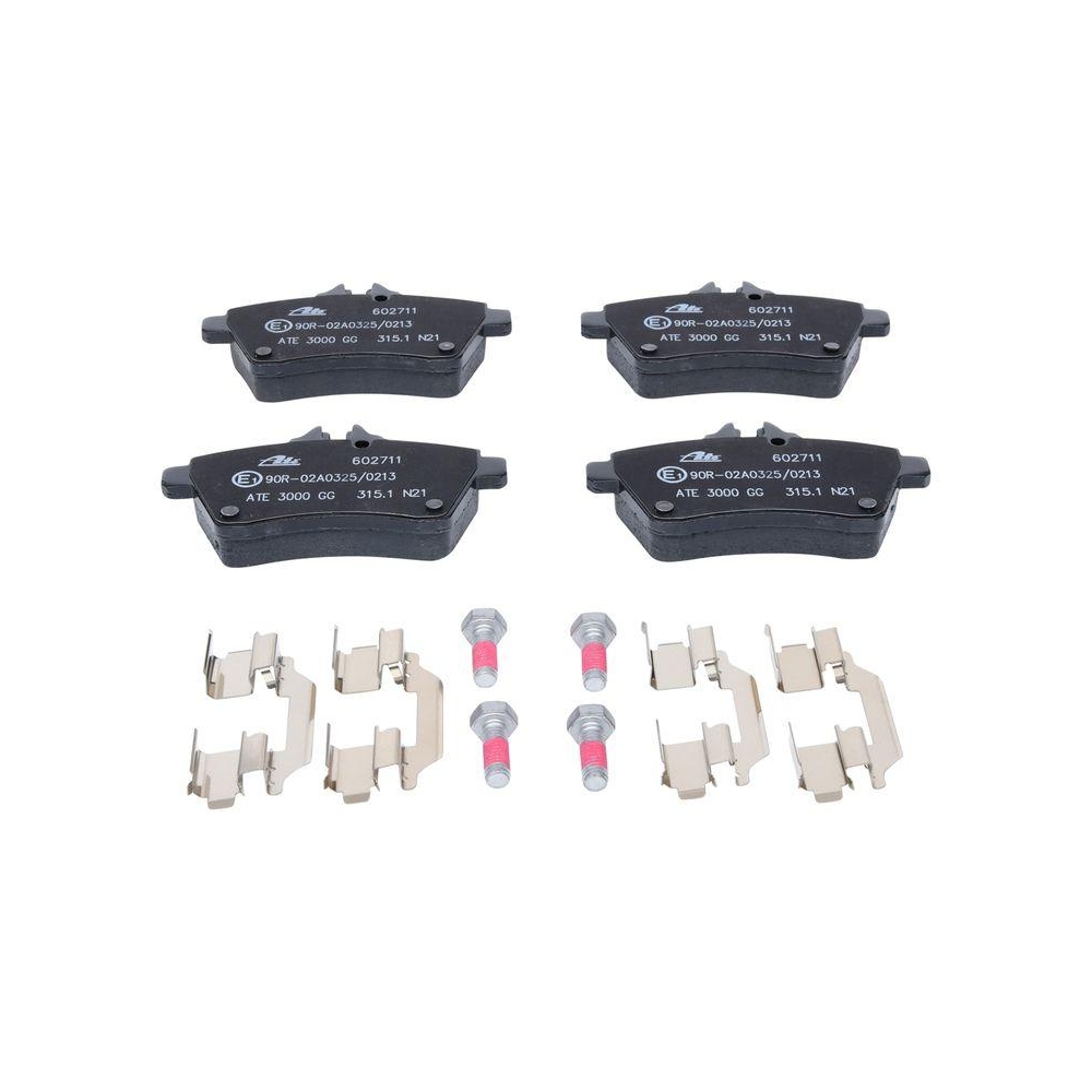 Bremsbelagsatz, Scheibenbremse ATE 13.0460-2711.2 f&uuml;r MERCEDES-BENZ, Vorderachse