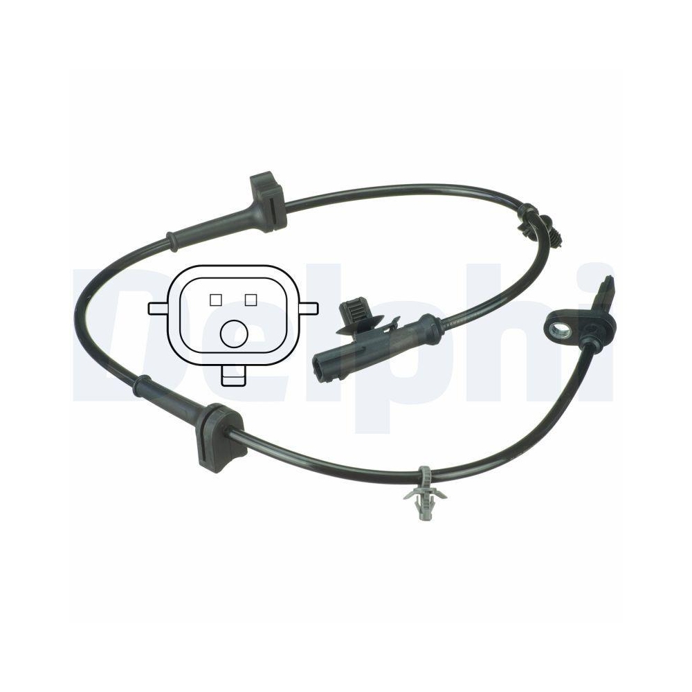 DELPHI SS20592 Sensor, Raddrehzahl f&uuml;r FORD FORD ASIA & OCEANIA, Vorderachse