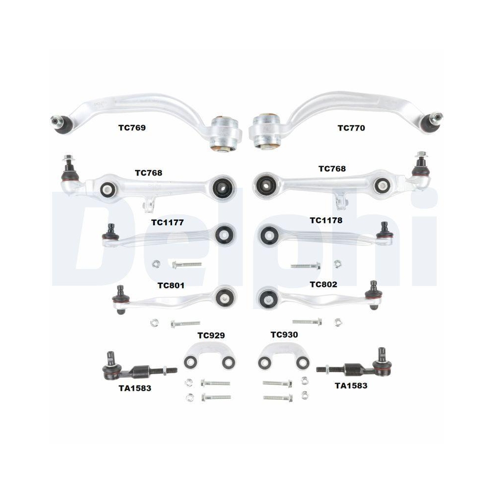 DELPHI TC1300KIT Reparatursatz, Querlenker f&uuml;r AUDI SKODA VW, Vorderachse