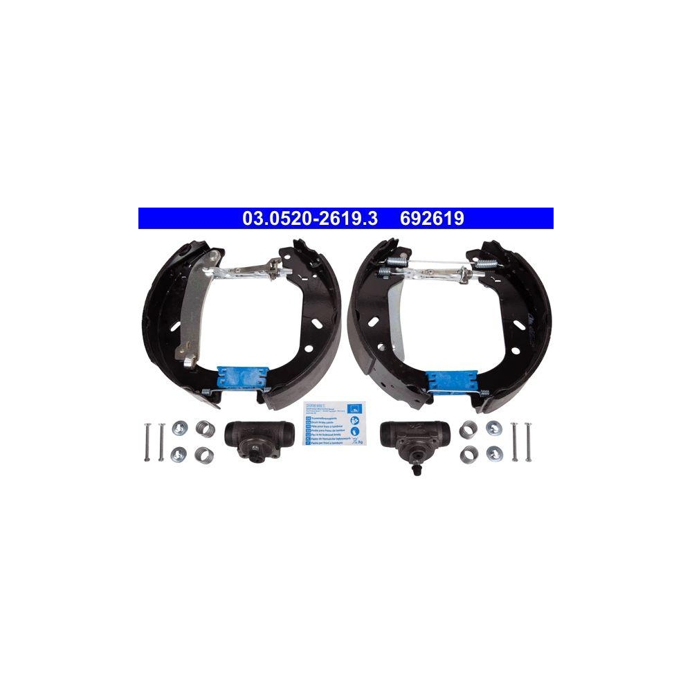 Bremsbackensatz ATE 03.0520-2619.3 Original ATE TopKit für, Hinterachse
