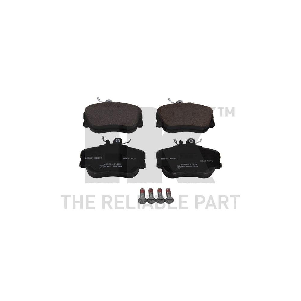 Bremsbelagsatz, Scheibenbremse NK 223321 f&uuml;r MERCEDES-BENZ, Vorderachse