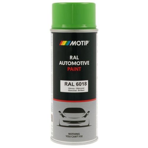 MOTIP 880146 Lack RAL Farbe Automotive RAL 6018 Hochglanz 400 ml f&uuml;r