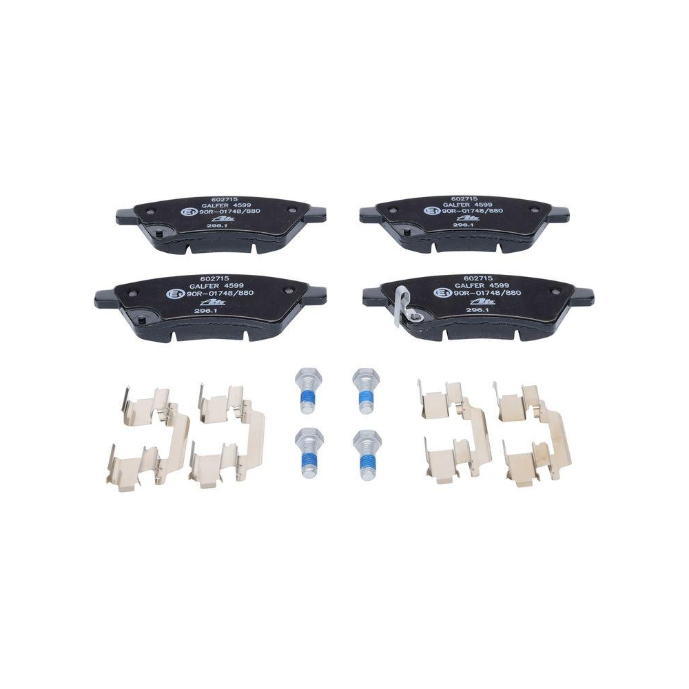 Bremsbelagsatz, Scheibenbremse ATE 13.0460-2715.2 f&uuml;r FIAT SUZUKI, Vorderachse