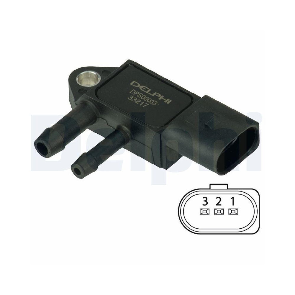DELPHI DPS00003 Sensor, Abgasdruck f&uuml;r AUDI PORSCHE SEAT SKODA VW VAG