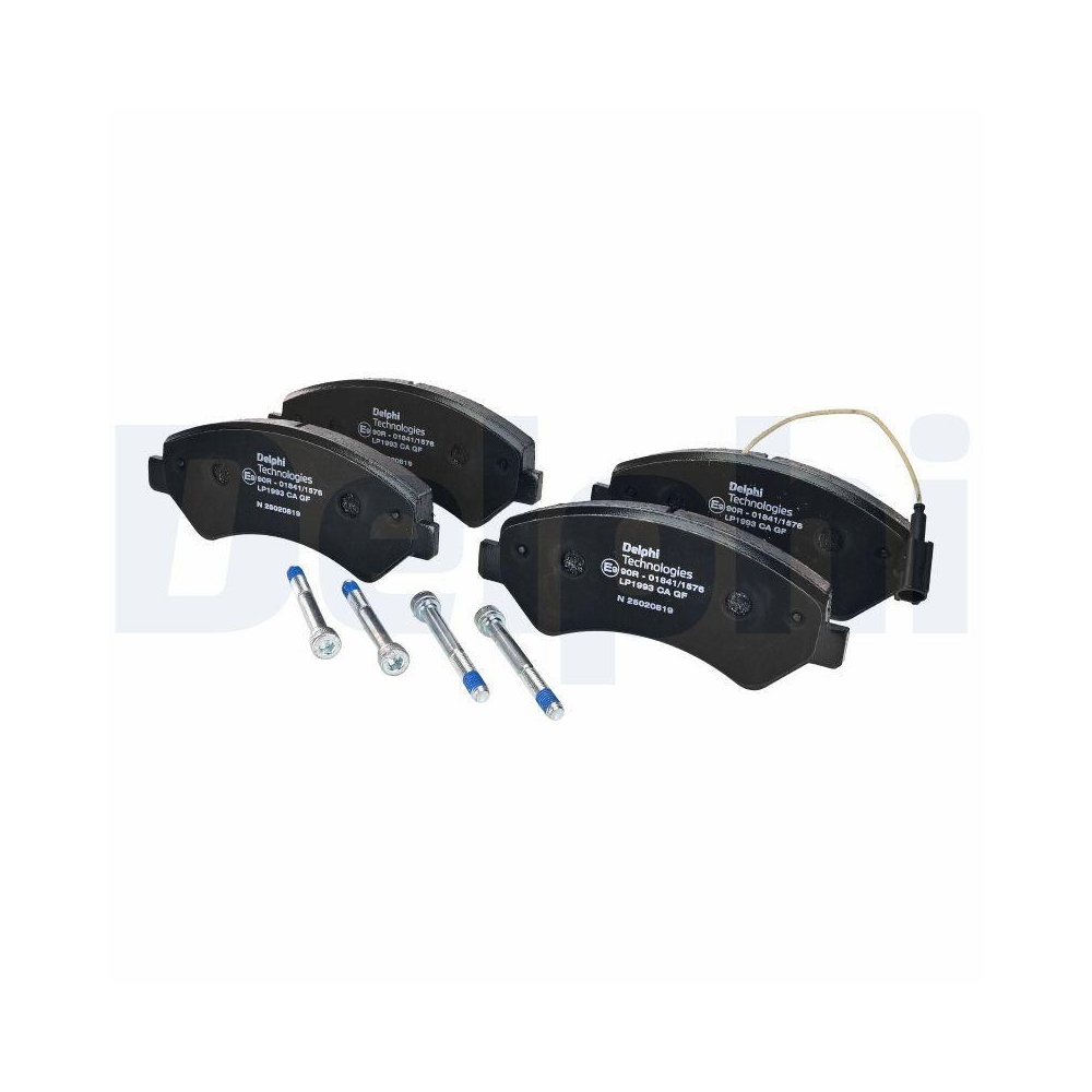 DELPHI LP1993 Bremsbelagsatz, Scheibenbremse f&uuml;r CITRO&Euml;N FIAT PEUGEOT