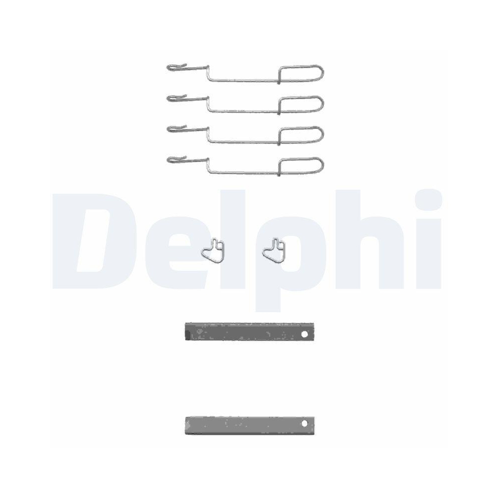 DELPHI LX0347 Zubeh&ouml;rsatz, Scheibenbremsbelag f&uuml;r MERCEDES-BENZ, Hinterachse