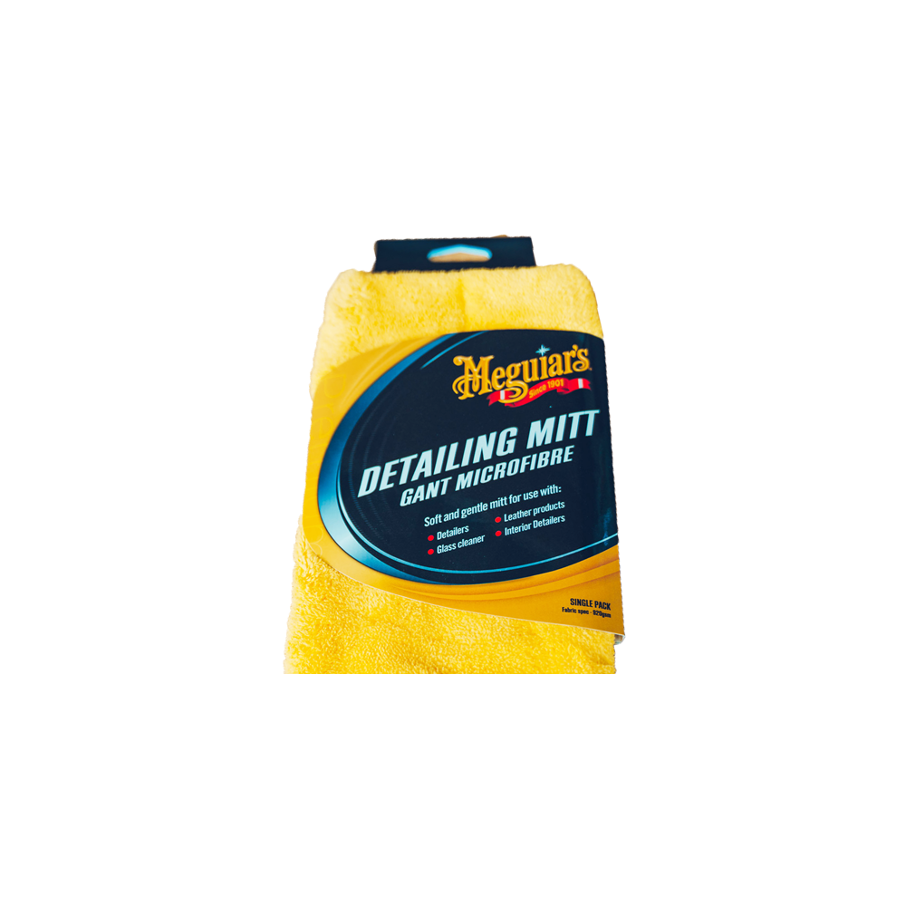Meguiars G240616EUMEG All-Surface Cleaner 473ml & X1804EUMEG Detailing-Mitt Gelb