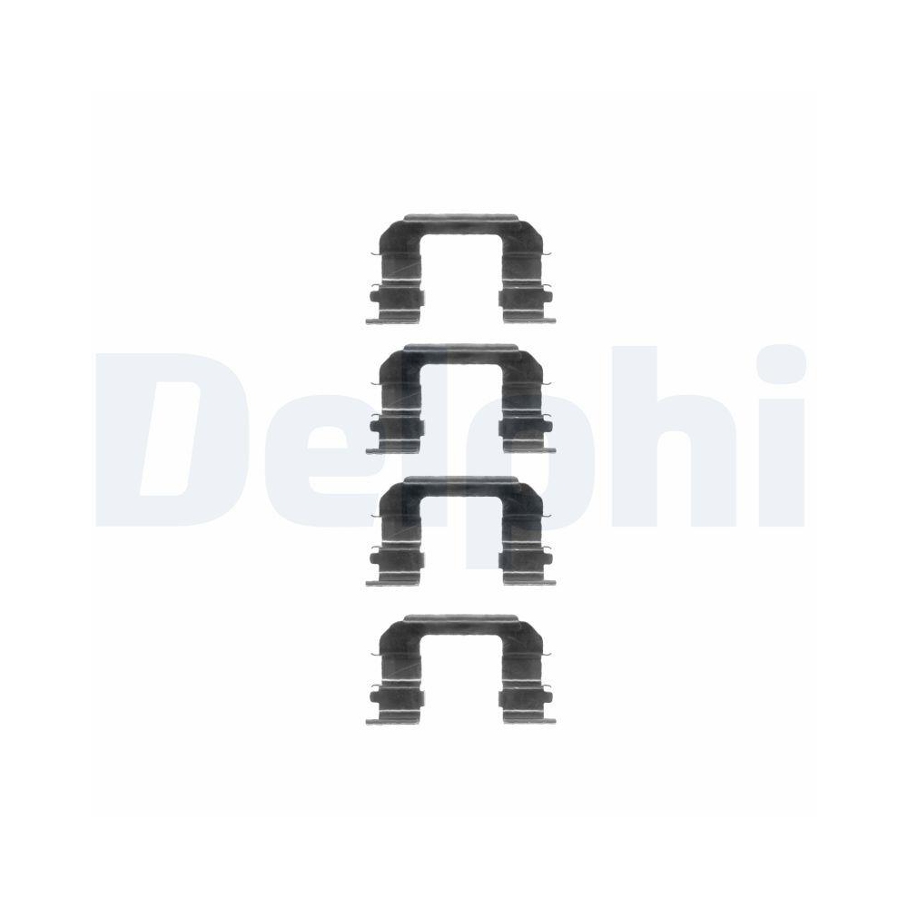 DELPHI LX0349 Zubehörsatz, Scheibenbremsbelag für, Vorderachse