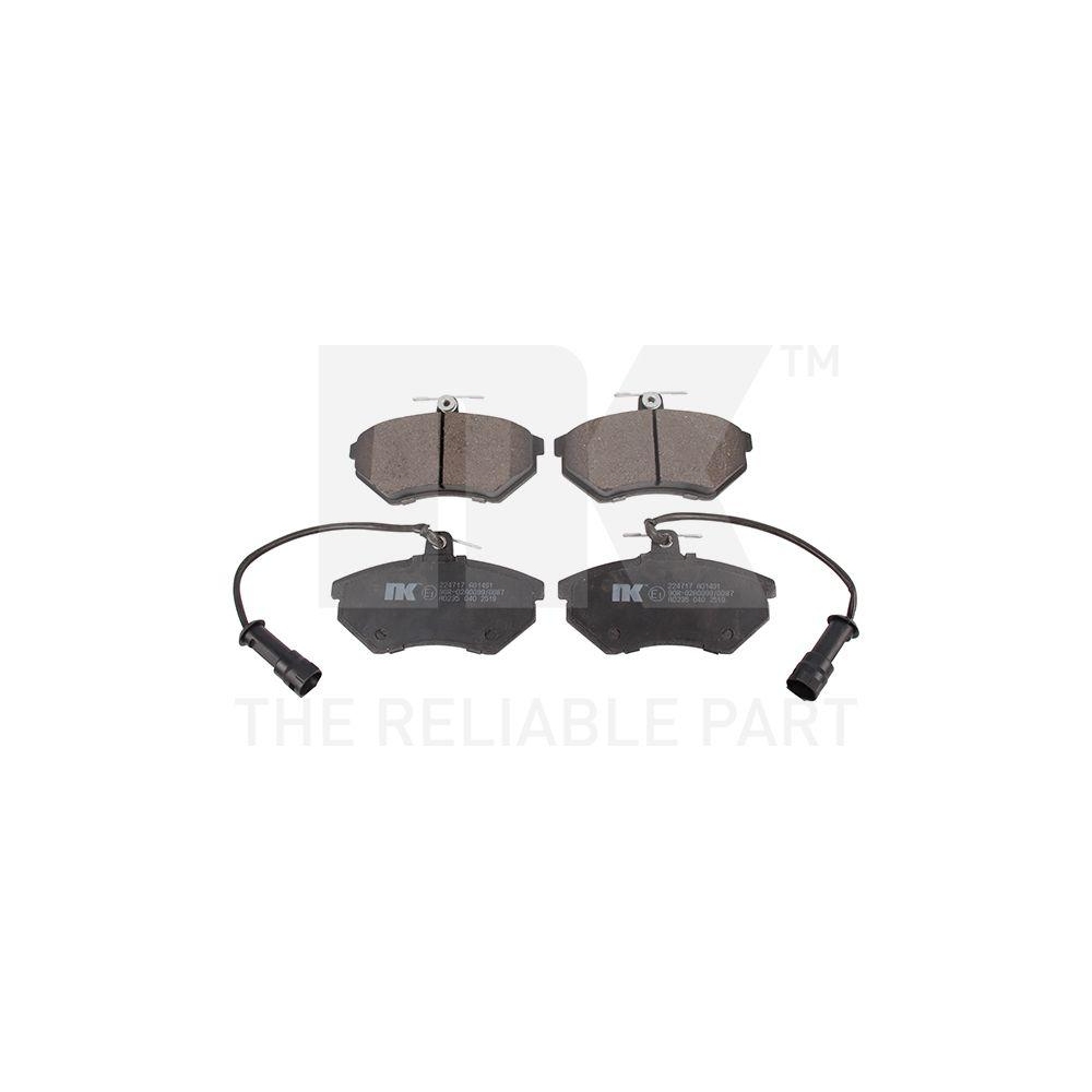 Bremsbelagsatz, Scheibenbremse NK 224717 f&uuml;r AUDI SEAT VW, Vorderachse