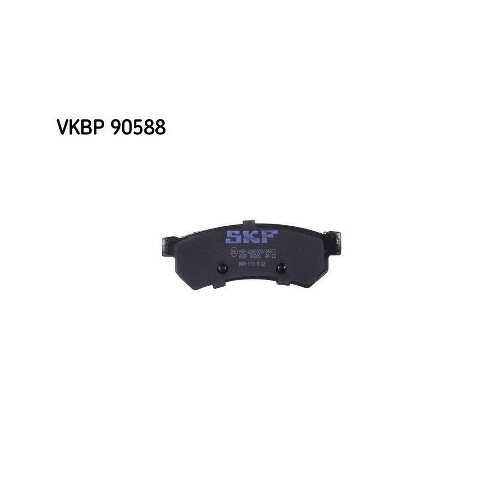 Bremsbelagsatz, Scheibenbremse SKF VKBP 90588 f&uuml;r CHEVROLET DAEWOO, Hinterachse