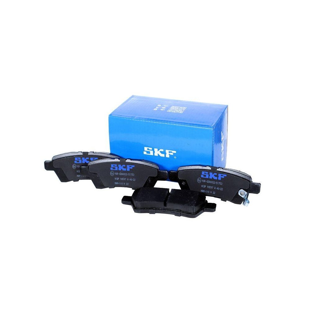 Bremsbelagsatz, Scheibenbremse SKF VKBP 90597 A f&uuml;r NISSAN, Hinterachse