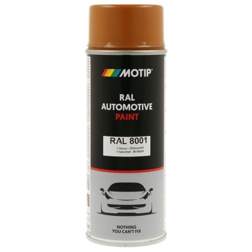 MOTIP 880154 Lack RAL Farbe Automotive RAL 8001 Hochglanz 400 ml f&uuml;r