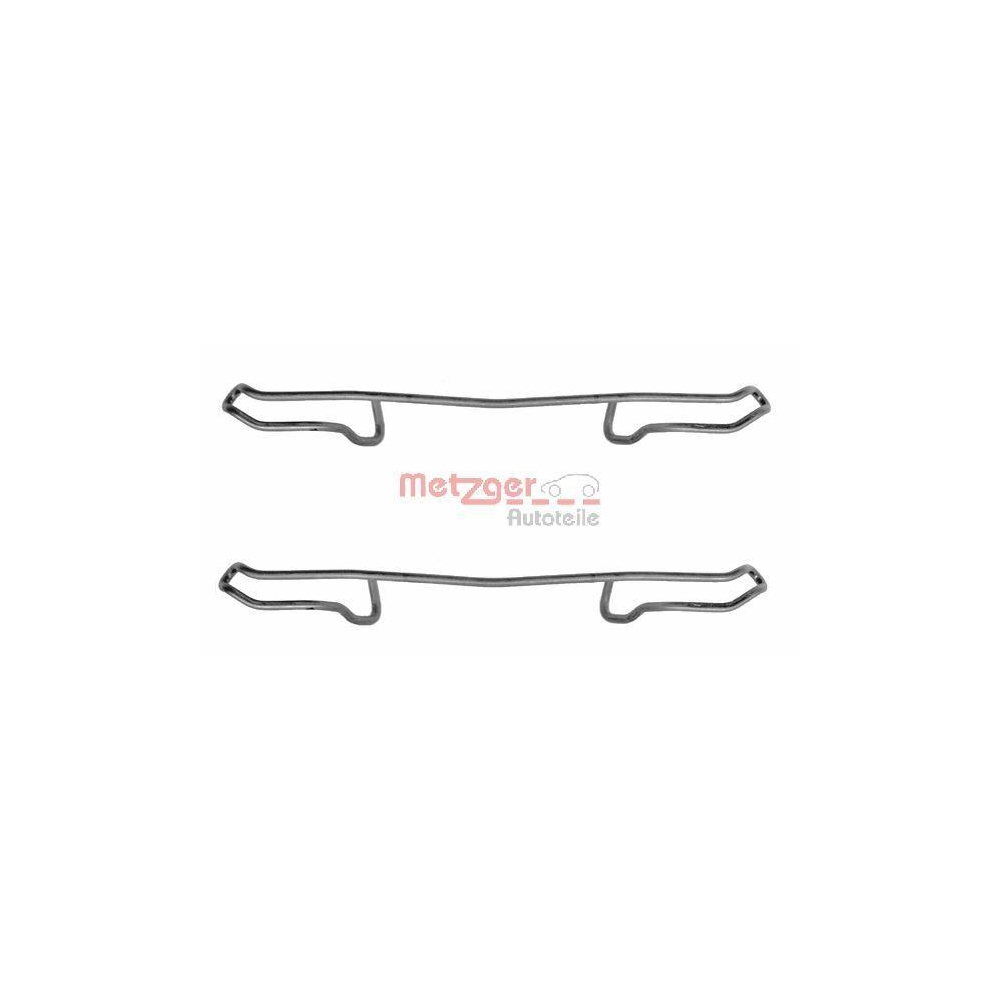 Zubeh&ouml;rsatz, Scheibenbremsbelag METZGER 109-1100 f&uuml;r, Vorderachse