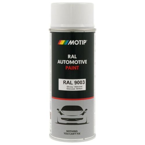 MOTIP 880158 Lack RAL Farbe Automotive RAL 9003 Hochglanz 400 ml f&uuml;r