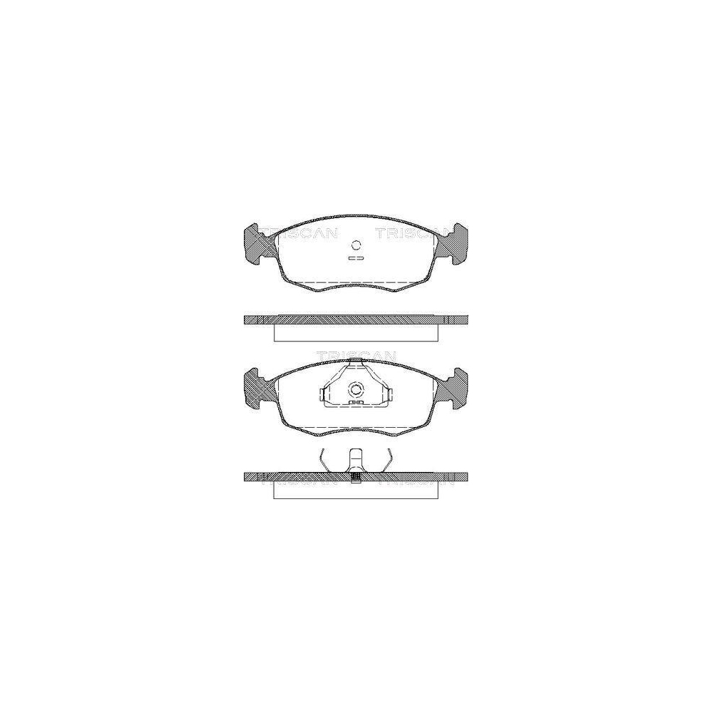 Bremsbelagsatz, Scheibenbremse TRISCAN 8110 16868 für FORD, Vorderachse