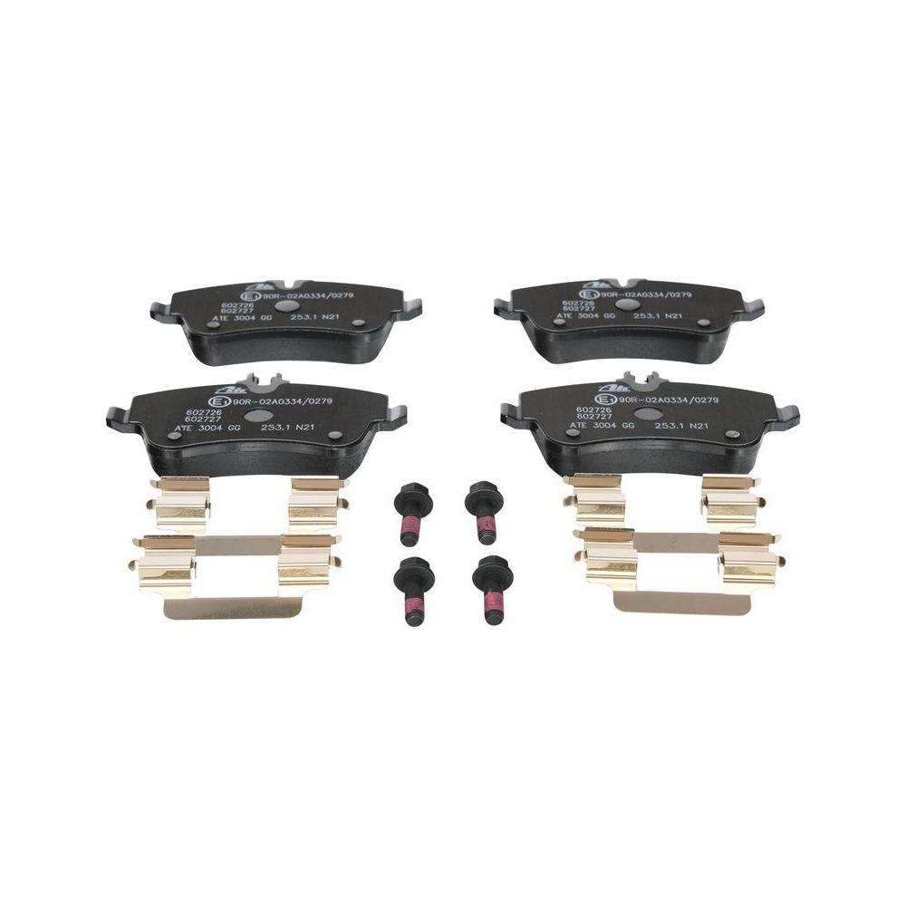 Bremsbelagsatz, Scheibenbremse ATE 13.0460-2727.2 f&uuml;r MERCEDES-BENZ, Vorderachse