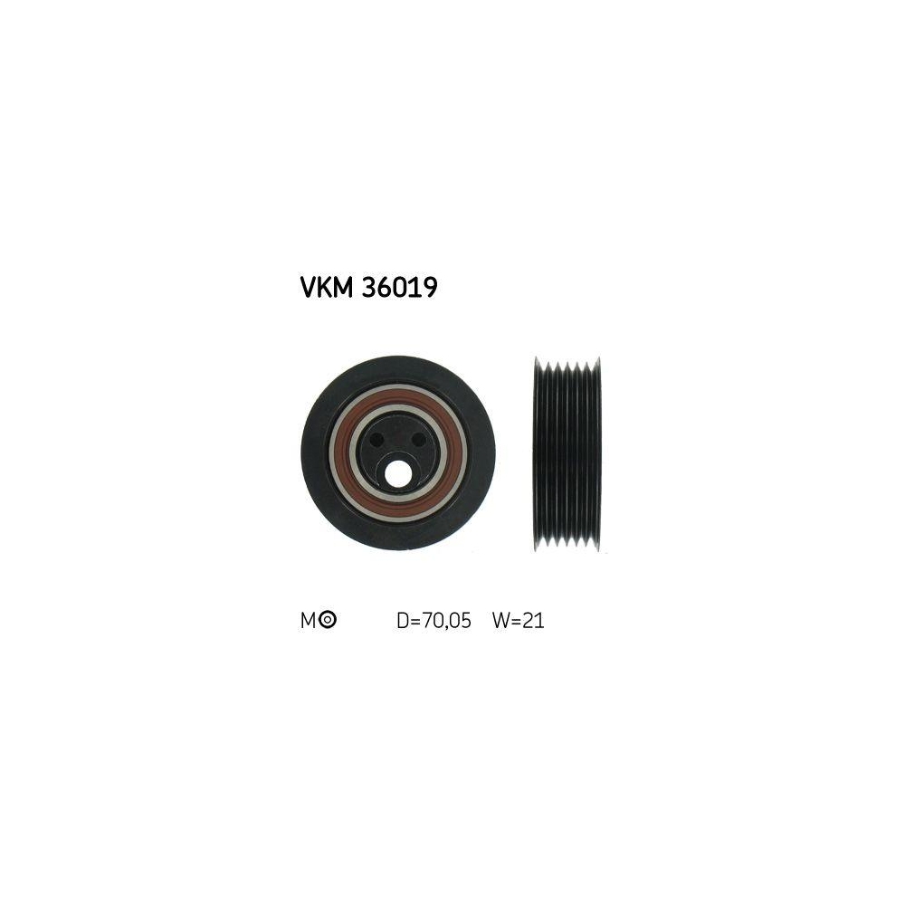 Riemenspanner, Keilrippenriemen SKF VKM 36019 f&uuml;r RENAULT, links oben