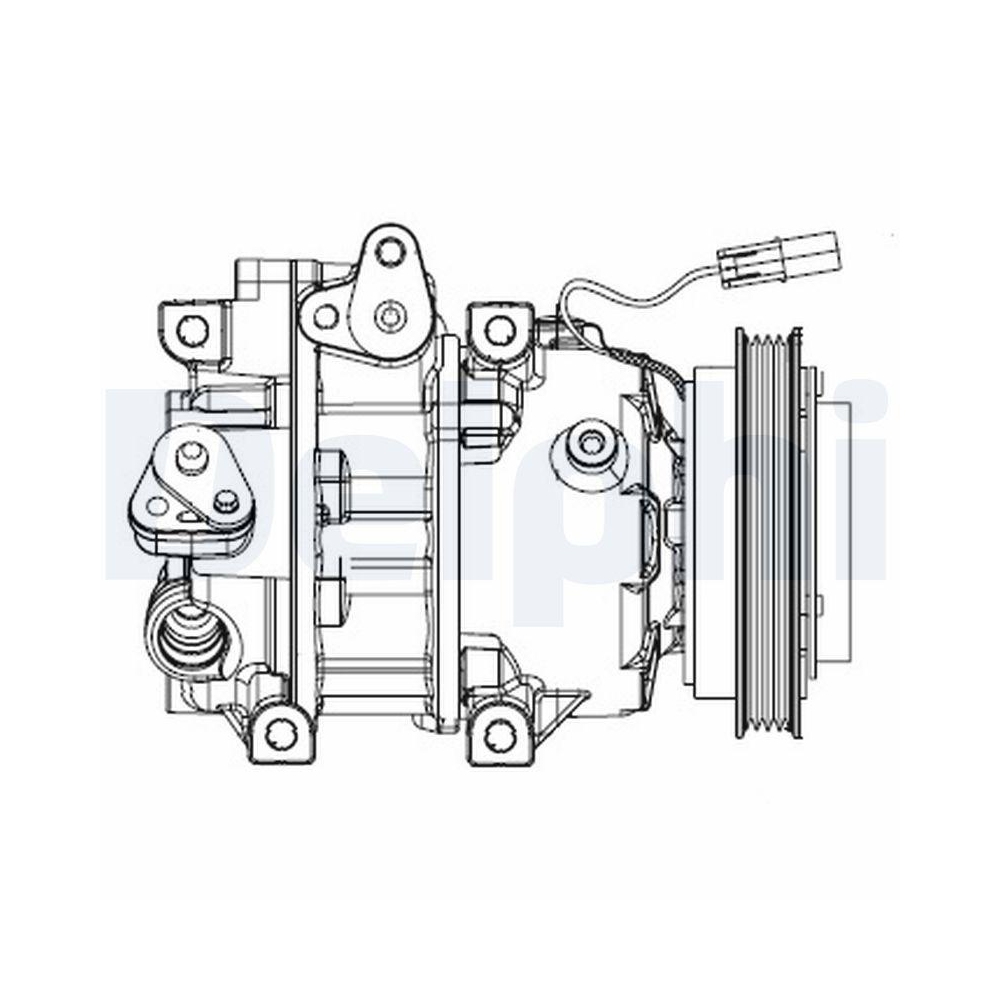 DELPHI CS20493 Kompressor, Klimaanlage f&uuml;r HYUNDAI