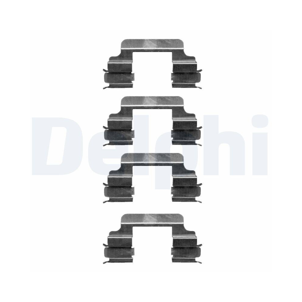 DELPHI LX0363 Zubeh&ouml;rsatz, Scheibenbremsbelag f&uuml;r, Hinterachse, Vorderachse