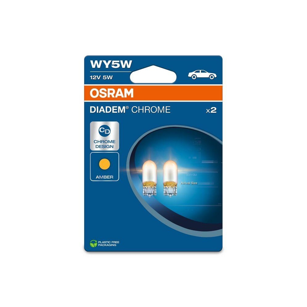 Glühlampe, Blinkleuchte ams-OSRAM 2827DC-2BL DIADEM CHROME für, Außenspiegel