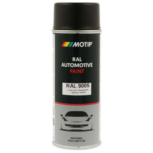 MOTIP 880161 Lack RAL Farbe Automotive RAL 9005 SeidenMatt 400 ml f&uuml;r