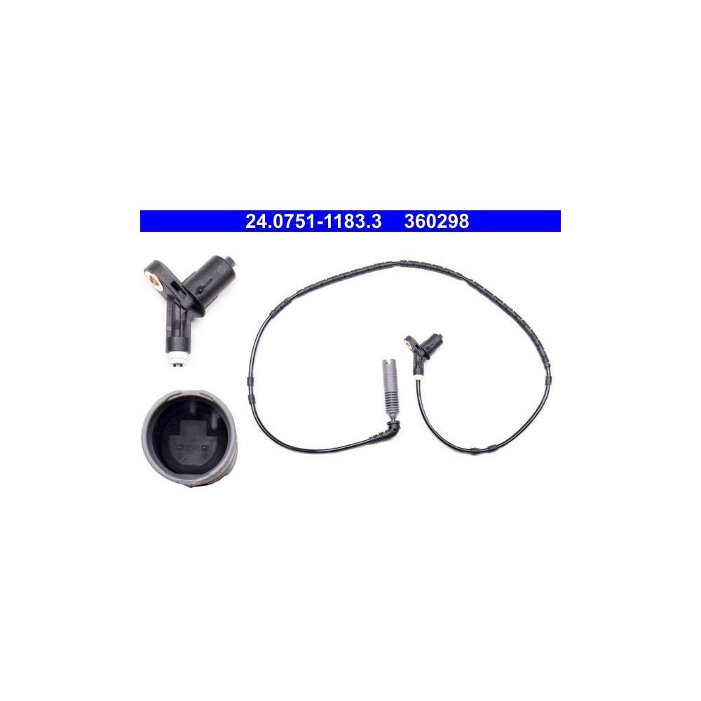 Sensor, Raddrehzahl ATE 24.0751-1183.3 f&uuml;r BMW, Hinterachse