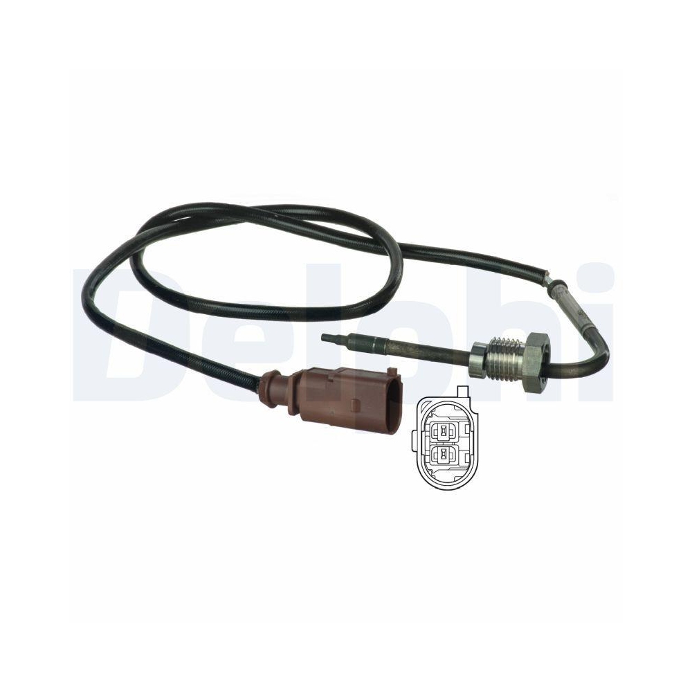 DELPHI TS30040 Sensor, Abgastemperatur f&uuml;r VW VAG, vor Ru&szlig;partikelfilter