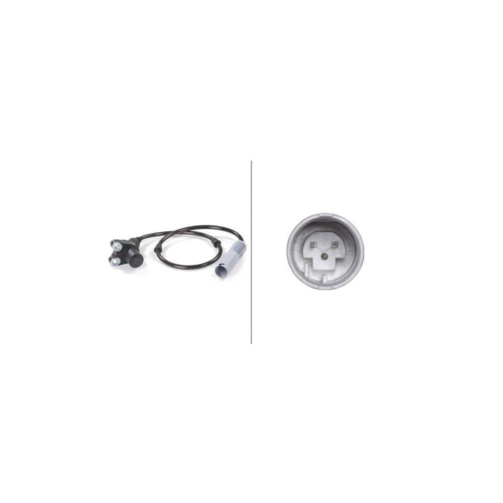 HELLA Sensor, Raddrehzahl 6PU 010 039-501 f&uuml;r BMW, Hinterachse, links, rechts