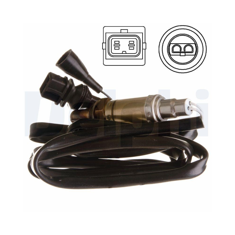 DELPHI ES10957-12B1 Lambdasonde für VOLVO, vor Katalysator, vorne