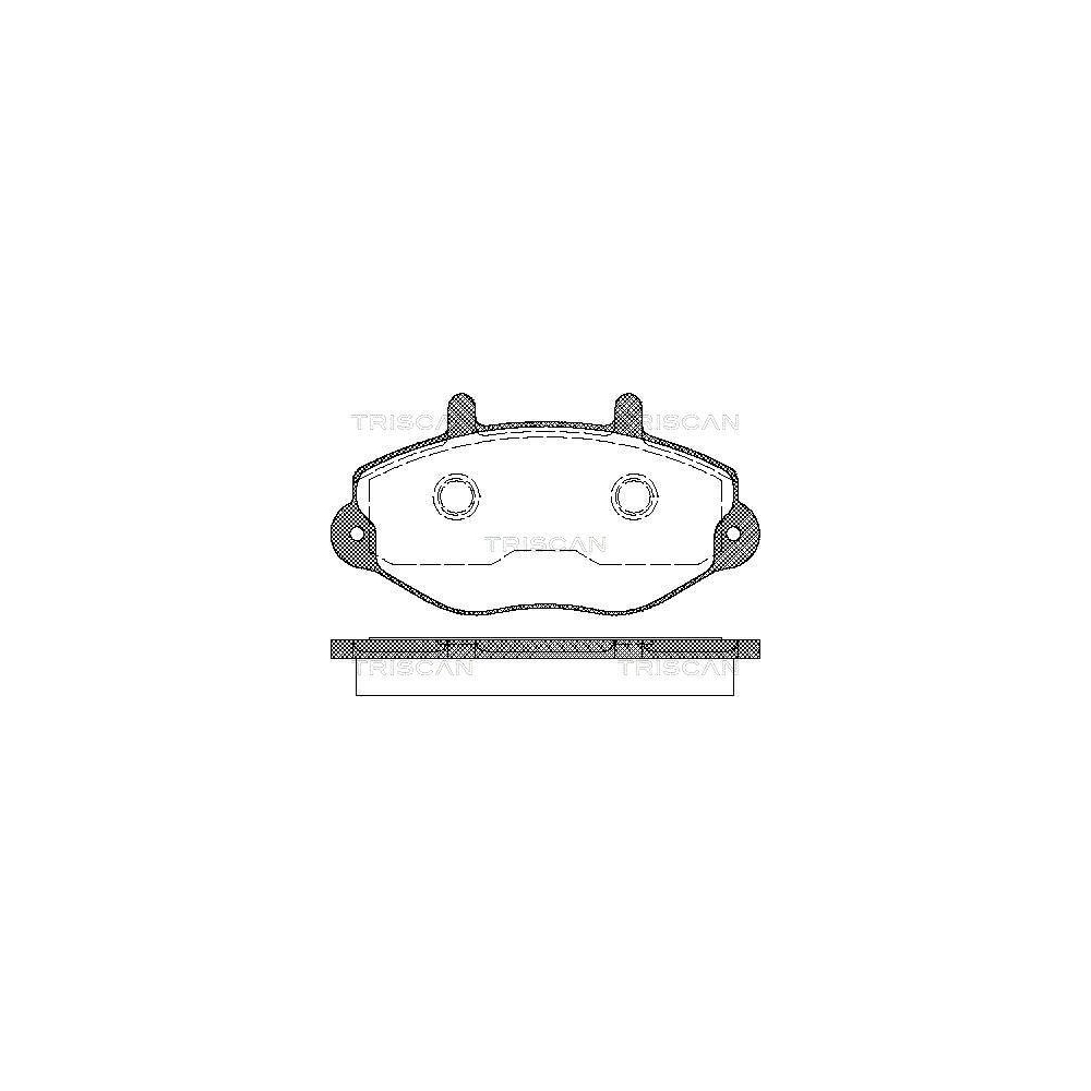 Bremsbelagsatz, Scheibenbremse TRISCAN 8110 16970 f&uuml;r FORD, Vorderachse