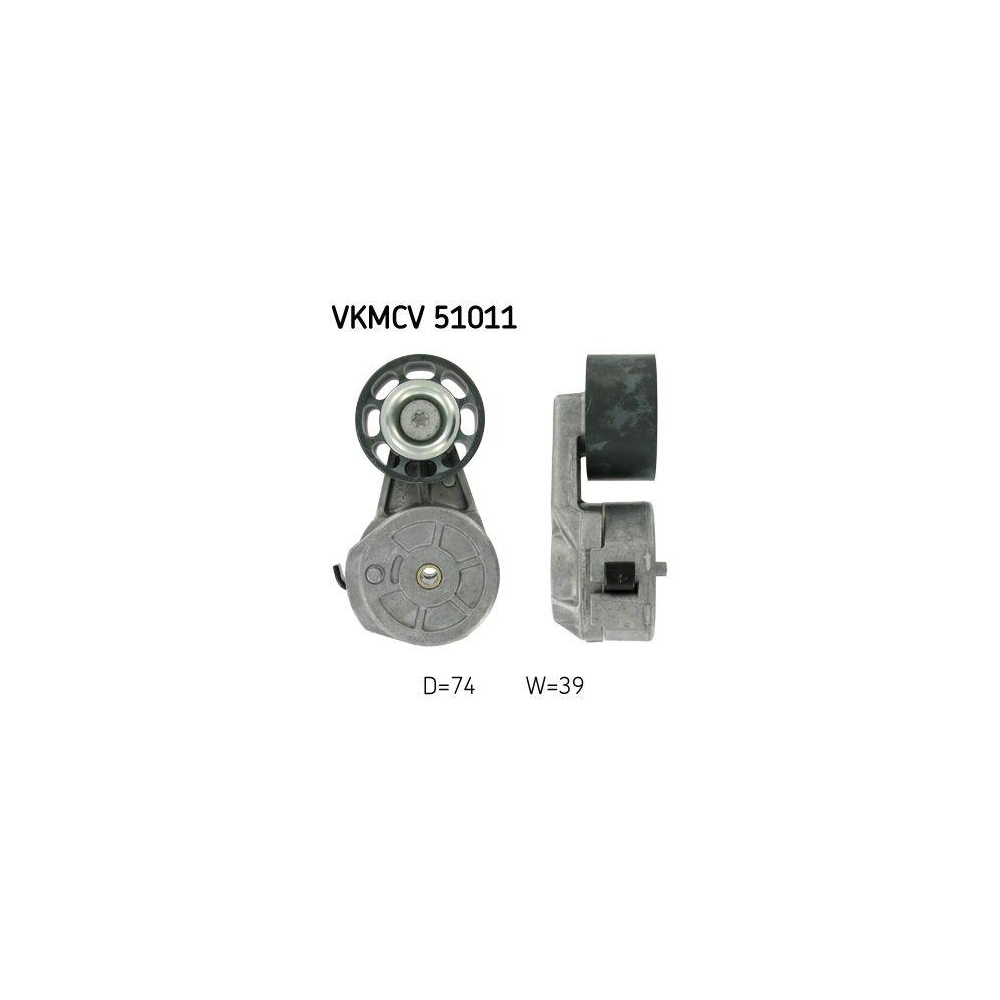 Riemenspanner, Keilrippenriemen SKF VKMCV 51011 f&uuml;r MERCEDES-BENZ