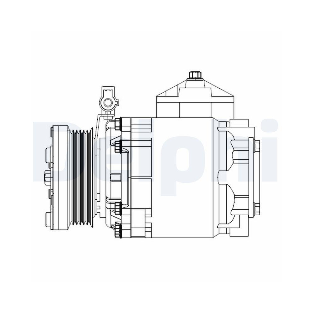 Kompressor, Klimaanlage DELPHI CS20525 für FORD