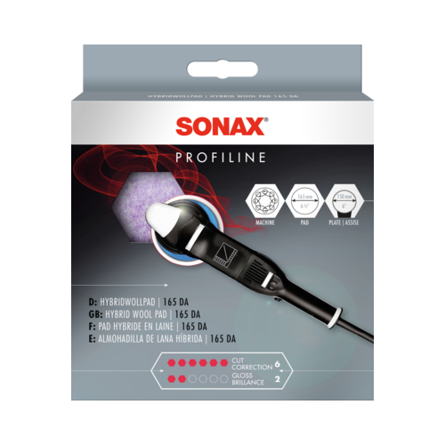 SONAX 04941000 PROFILINE HybridWollPad 165 Auto Pflege Fahrzeugpflege 1St&uuml;ck